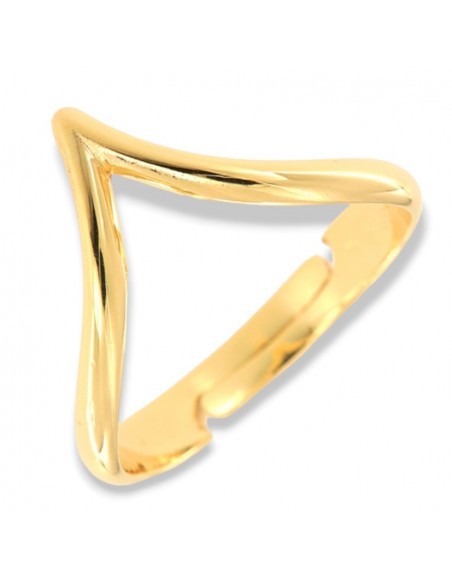 Anello Argento Dorato Onda [98f96679]