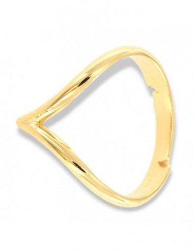 Anello Argento Dorato Onda [9da92167]