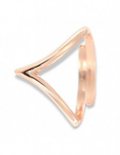 Anello Argento Rosato Onda [34ee49ff]