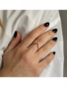 Anello Argento Rosato Onda [34ee49ff] 2