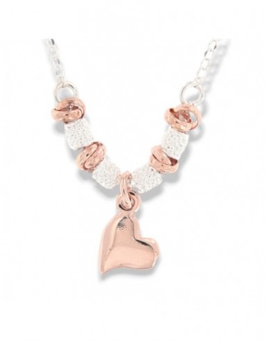 Collana Argento Rodiato Cuore Pendente [035dead2]