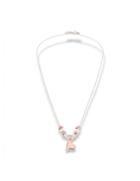 Collana Argento Rodiato Cuore Pendente [060dadcc]