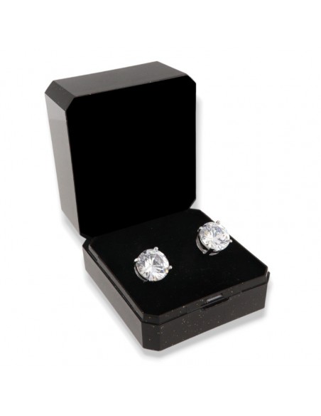 Orecchini Barocchi In Argento 925 Con Zirconia Cubica - Colore Volcano Multicolore, 37 Mm