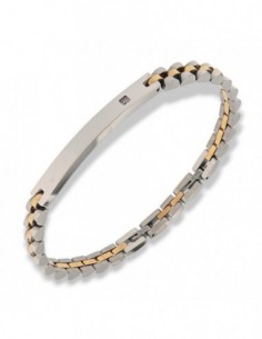 Bracciale Acciaio Dorato Maglia Jubilee Piastra Centrale [831f87a4]