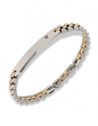 Bracciale Acciaio Dorato Maglia Jubilee Piastra Centrale [831f87a4]