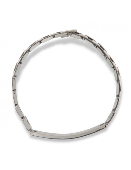 Bracciale Acciaio Piastra Centrale Nero [61e38a52]