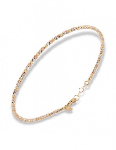 Bracciale Oro Giallo Sfere Rigate 2MM 2,60GR [c8fa279f]