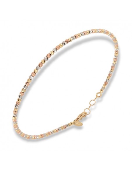 Bracciale Oro Giallo Sfere Rigate 2MM 2,60GR [c8fa279f]