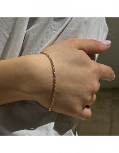 Bracciale Oro Giallo Sfere Rigate 2MM 2,60GR [4d9f9e9d]