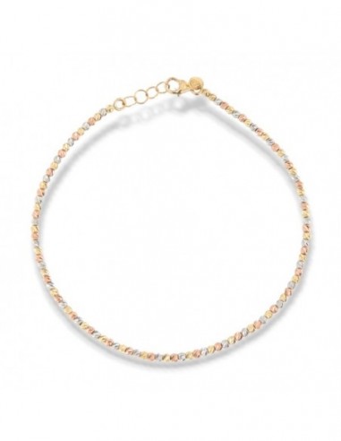 Bracciale Oro Giallo Sfere Rigate 2MM 2,60GR [ffd21887]