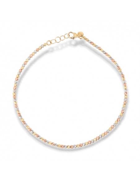Bracciale Oro Giallo Sfere Rigate 2MM 2,60GR [ffd21887]