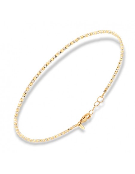 Bracciale Oro Giallo Sfere RIgate 1,50MM 1,90GR [7fe7e69b]