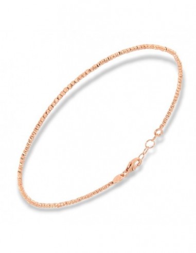 Bracciale Oro Rosa Sfere Rigate 1,50MM 1,90GR [559a62e8]