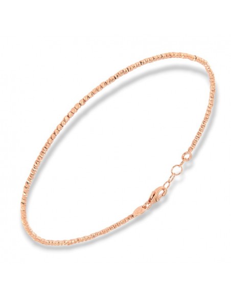 Bracciale Oro Rosa Sfere Rigate 1,50MM 1,90GR [559a62e8]