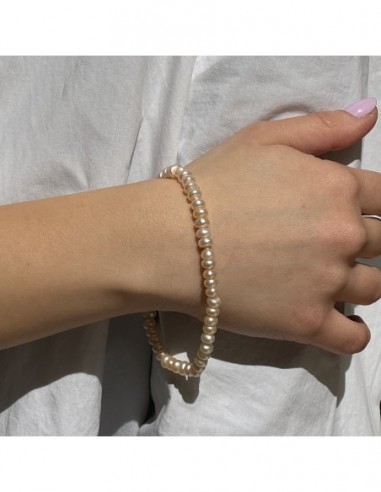 Bracciale Oro Giallo Perle Naturali Acqua Dolce [5f744d99]