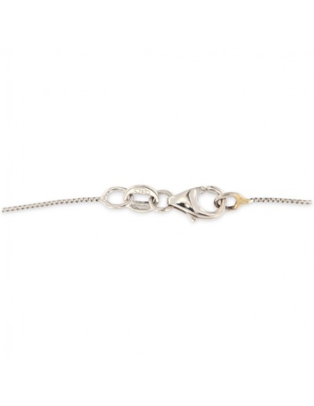 Ciondolo Oro Bianco Croce 6 Diamanti 0,065 [0354d0ae]