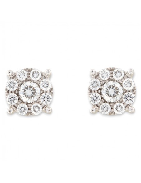 ORECCHINI ORO BIANCO PUNTO LUCE MAGIC 1,20 CARATI [930ede02]