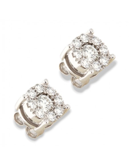 ORECCHINI ORO BIANCO PUNTO LUCE MAGIC 1,20 CARATI [506fdd49]