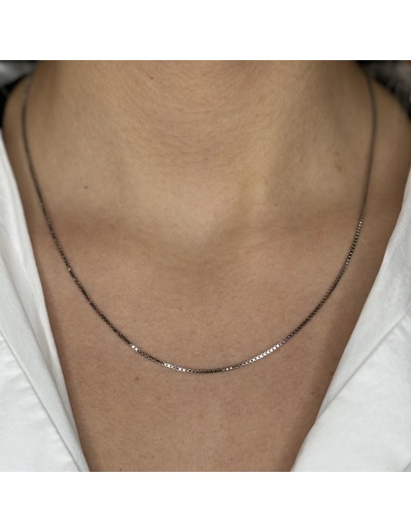 Collana Argento Rodiato Veneziana 2,75gr [636bf6cc]