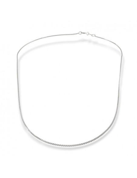 Collana Argento Rodiato Veneziana 2,75gr [d12670d6]