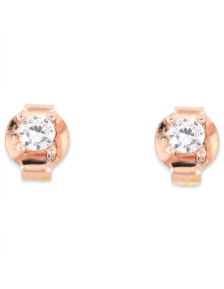 Orecchini Argento Rosato Punto Luce Seconda Misura [ed344941]