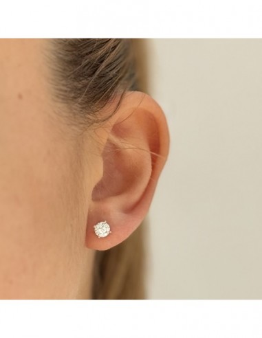 Orecchini Argento Rosato Putno Luce Quarta Misura [ed73247c]