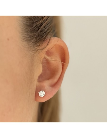 Orecchini Argento Rosato Putno Luce Quarta Misura [ed73247c]