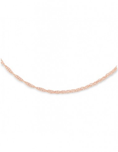 Collana Argento Rosato Maglia Rope Sottile 1,05GR [0d045bd1]