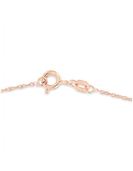 Collana Argento Rosato Maglia Rope Sottile 1,05GR [bf49ddcb]