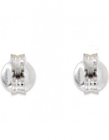 Orecchini Argento Rodiato Perla Bianca 4MM [ee64ff45]