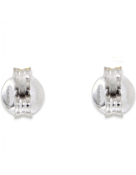 Orecchini Argento Rodiato Perla Bianca 4MM [ee64ff45]