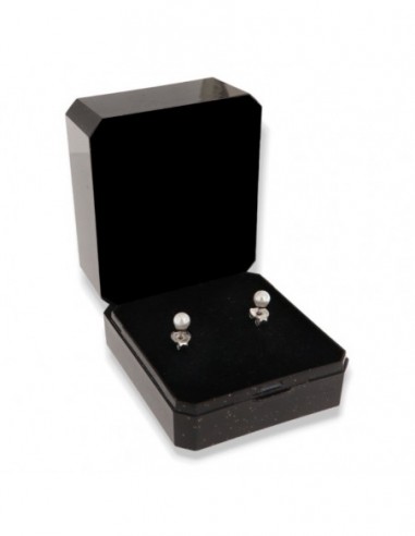 Orecchini Argento Rodiato Perla Bianca 4MM [59793e41]