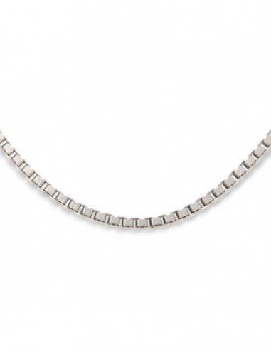 Collana Argento Rodiato Veneziana 45CM 4,65GR [a02795da]