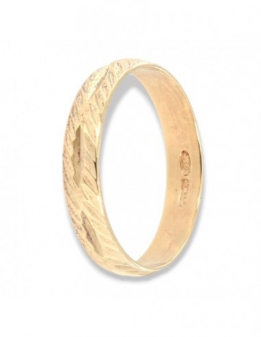 Anello Argento Dorato Fedina FD 10L [ca05446d]