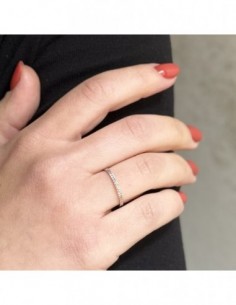 Anello Argento Rodiato Fedina FD100 [7d188569] 2