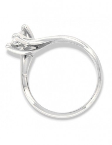 Anello Oro Bianco Solitario Valentino 0,40 Carati [b932c7cf]
