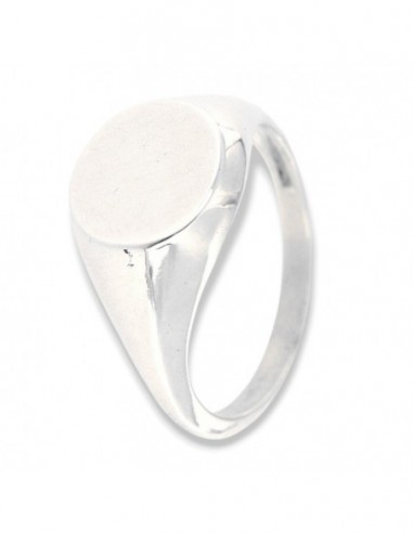 Anello Argento Rodiato Chevalier Scudo Tondo [abce0f46]