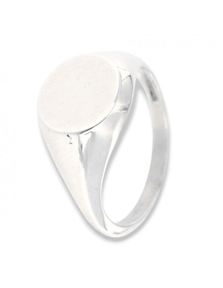 Anello Argento Rodiato Chevalier Scudo Tondo [abce0f46]