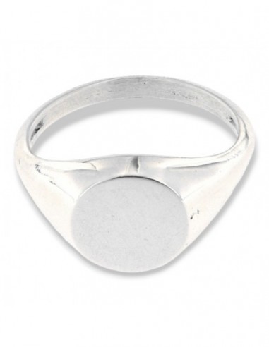 Anello Argento Rodiato Chevalier Scudo Tondo [801f188f]