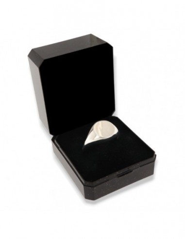 Anello Argento Rodiato Chevalier Scudo Tondo [3702d98b]