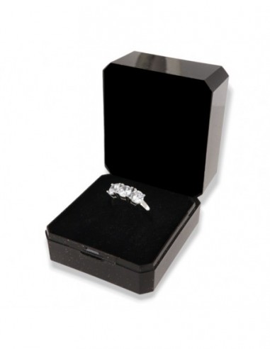 Anello Argento Rodiato Trilogy Zirconi Bianchi 5MM [25e90a8f]