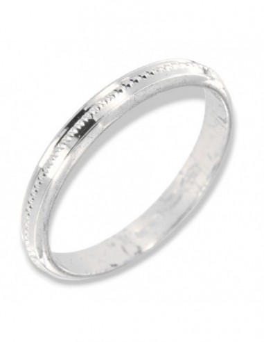 Anello Argento Rodiato Fedina FD 9 N3 [52b70147]