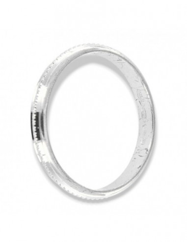 Anello Argento Rodiato Fedina FD 9 N3 [57e74659]