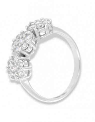 Anello Oro Bianco Trilogy Zirconi Bianchi [fd3ab64c]