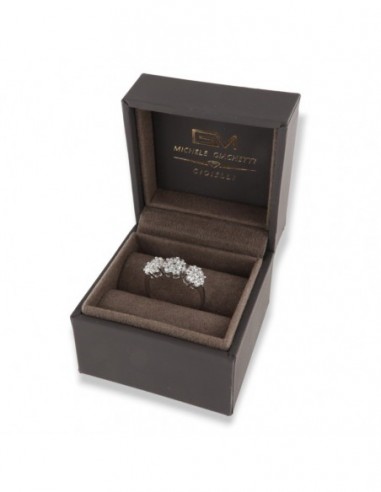 Anello Oro Bianco Trilogy Zirconi Bianchi [241cf541]