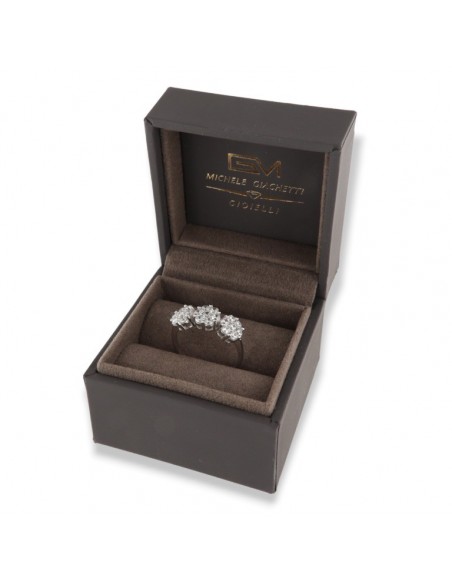 Anello Oro Bianco Trilogy Zirconi Bianchi [241cf541]