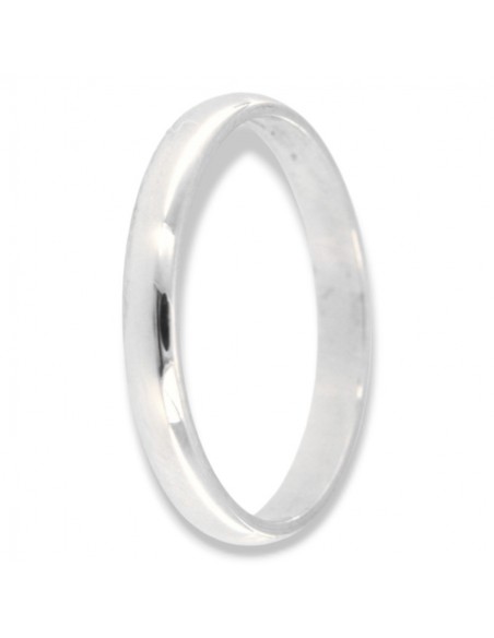 Anello Oro Bianco Fede Diana Fascia Larga 2GR [5d6a6c12]