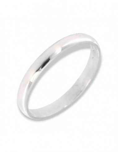 Anello Oro Bianco Fede Diana Fascia Larga 2GR [5342fe89]