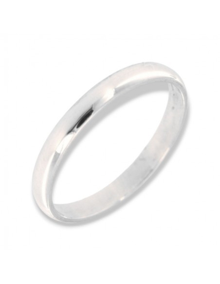 Anello Oro Bianco Fede Diana Fascia Larga 2GR [5342fe89]