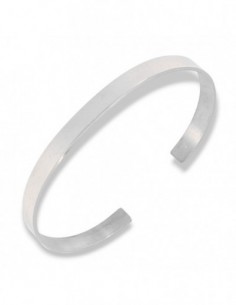 Bracciale Argento Rodiato Schiava Rigida Lucida [e4e2c396]